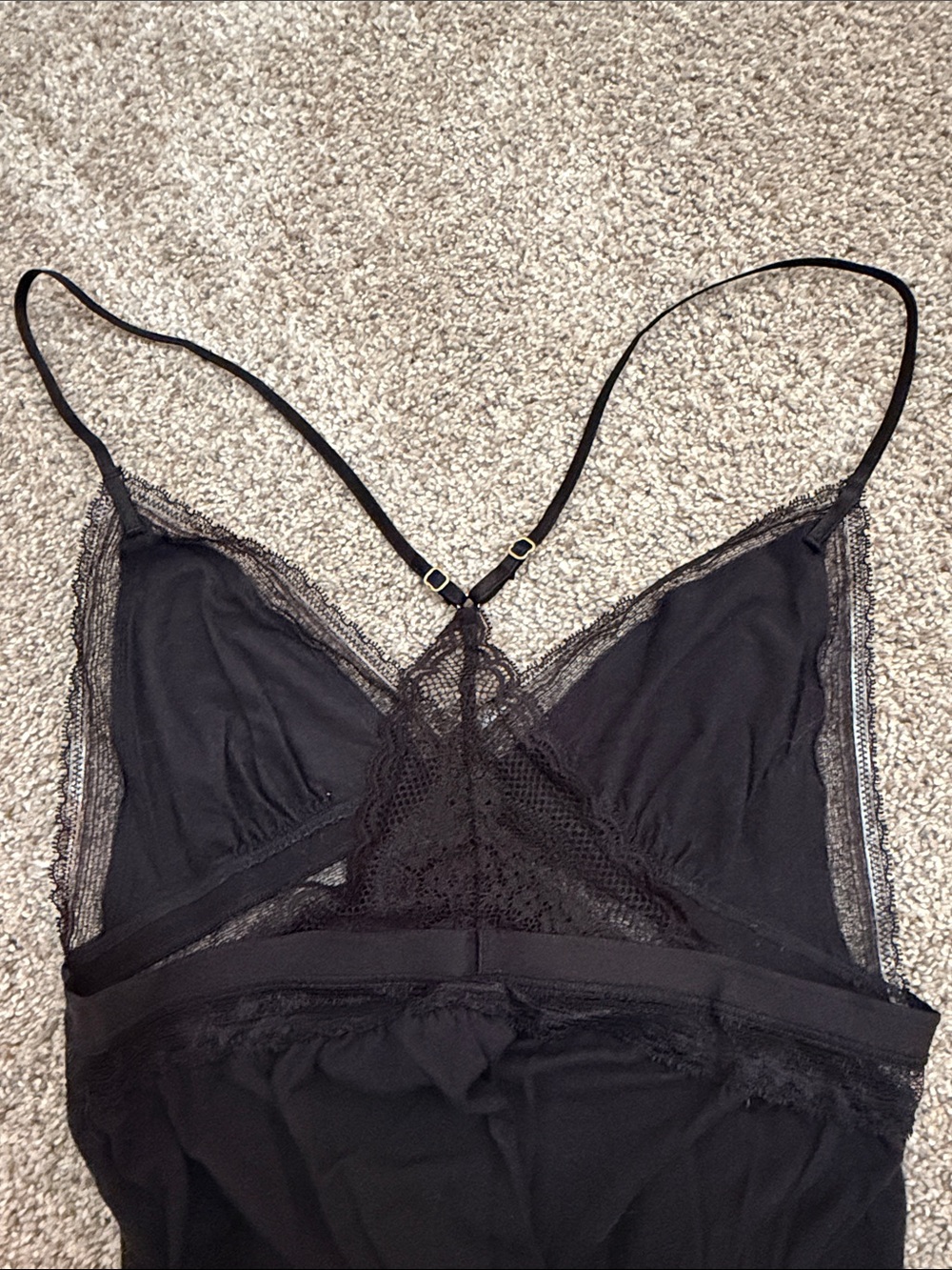 Victoria’s Secret Black Lace-Trim Slip Nightdress - Picture 3 of 4
